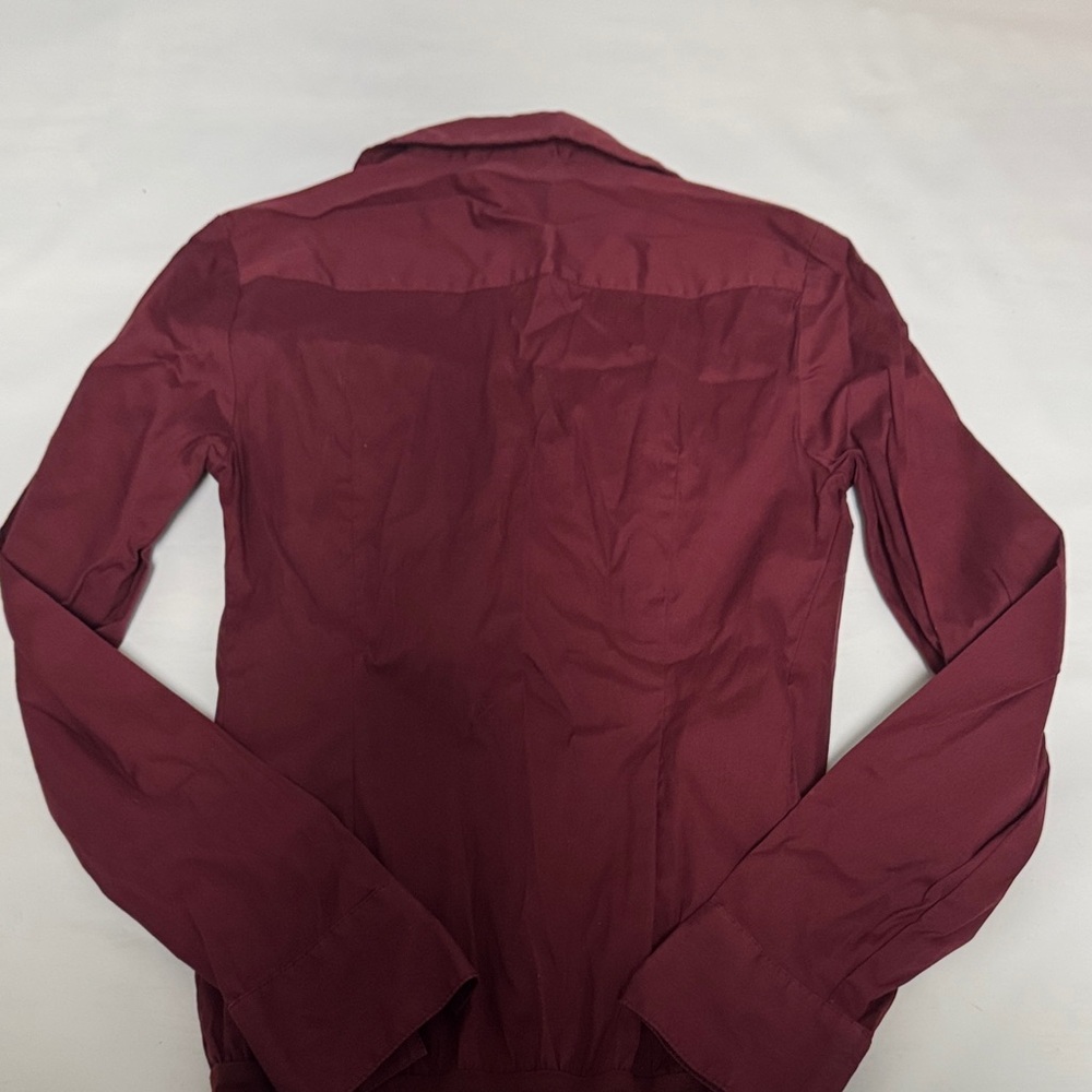 Express Burgundy Button Down Shirt - image 6